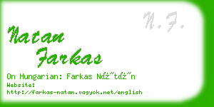 natan farkas business card